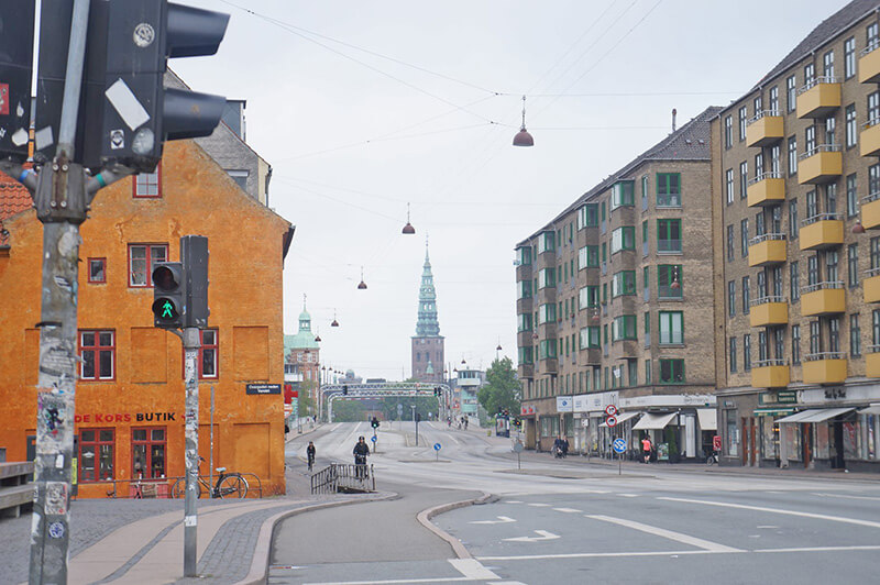 出Christianshavn站的風景。