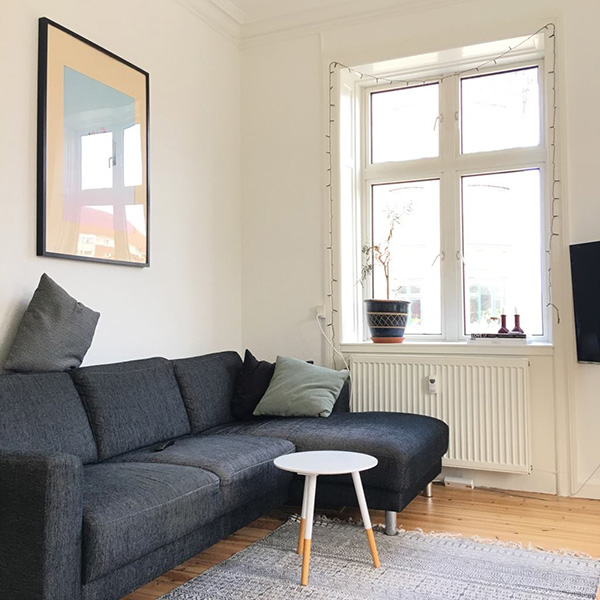 我們哥本哈根的家，好像住進IKEA樣品屋一樣，賞心悅目！