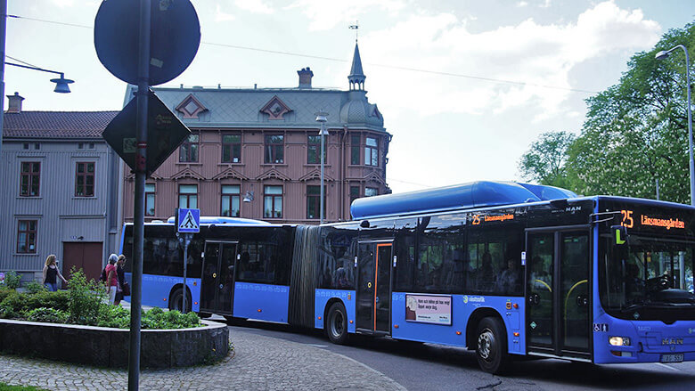 瑞典的藍色公車，另一個交通工具！