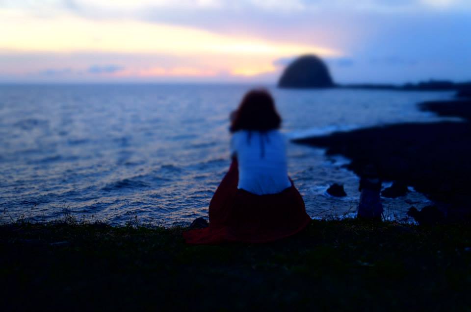 美麗的蘭嶼饅頭山夕陽，感謝大海給我飛魚吃。