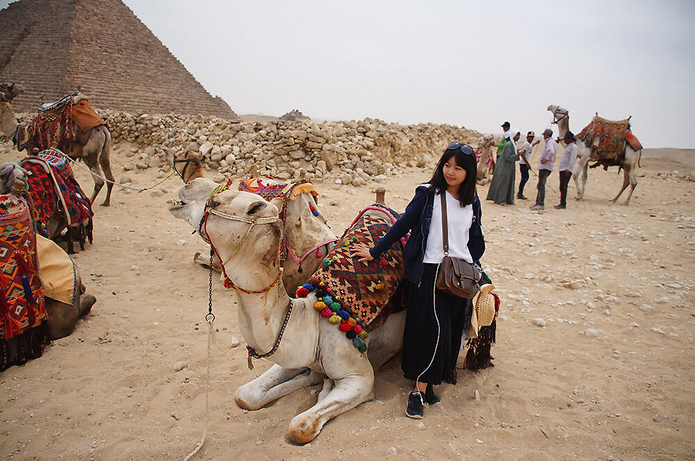 學妹 .駱駝 .孟卡拉金字塔