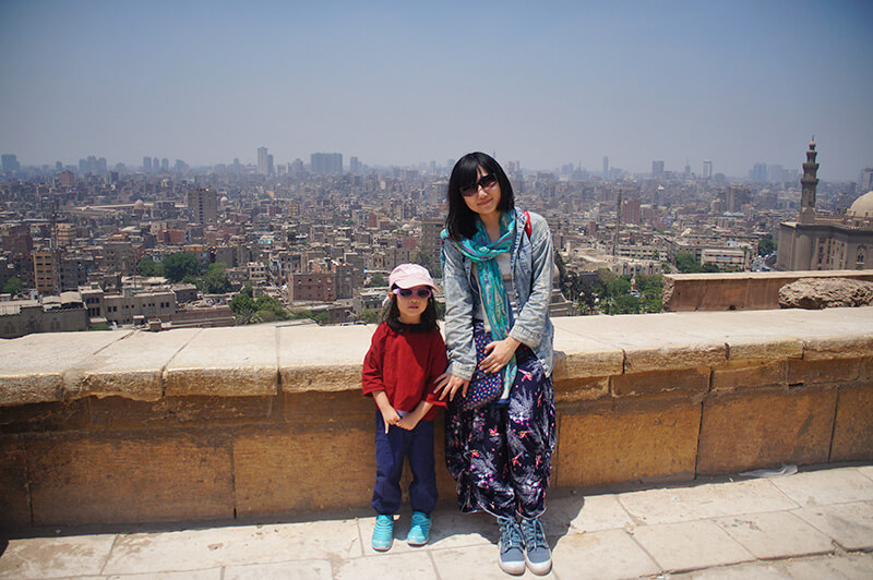 與小阿寶的合照！這次埃及旅行，剛好遇上她很喜歡拍照的時期～～～