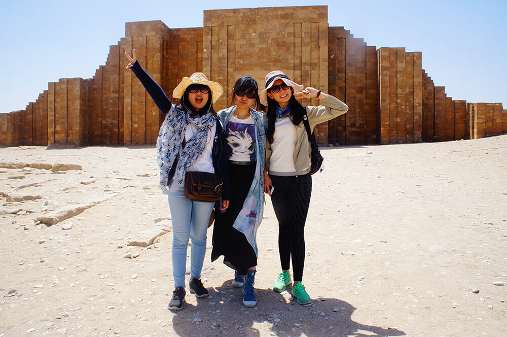 這次埃及旅行的拍照好夥伴，可愛的學妹們～很多照片都是他們幫我拍的唷！