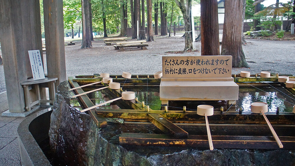 北海道神宮 手水舎