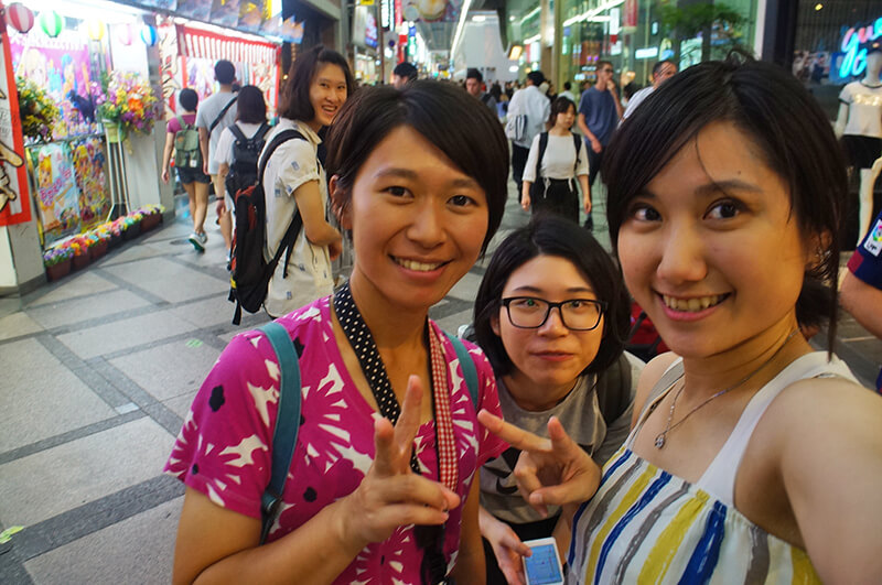 偶而自拍一下，紀念女排一起逛大阪心齋橋，日本遊第一晚。