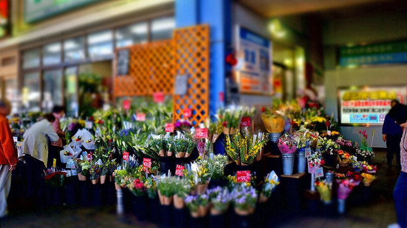 田無車站北入口的花店。
