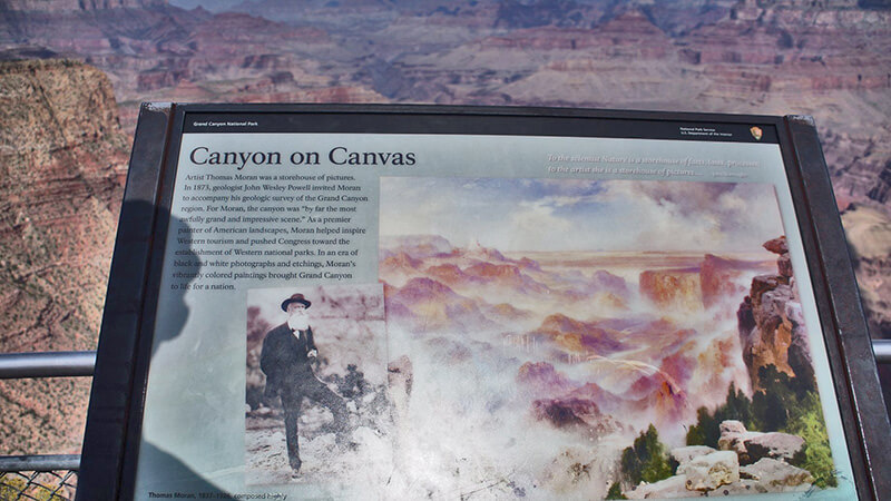 在黑白照的年代，藝術家Moran的創作與分享，吸引大家來大峽谷參觀。
