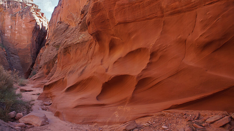 羚羊谷大岩壁。