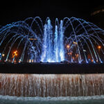 西班牙巴塞隆納旅行第一天，美麗的加泰隆尼亞廣場噴泉！