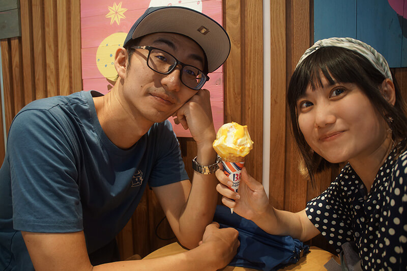 韓國夏天熱爆，吹冷氣吃完31冰淇淋，才有力氣繼續走！
