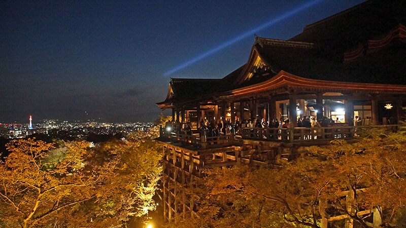 奧之院視角，清水舞台＆京都塔，第二張。
